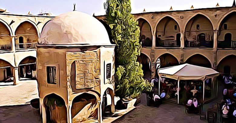 Caravanserai with a mosque