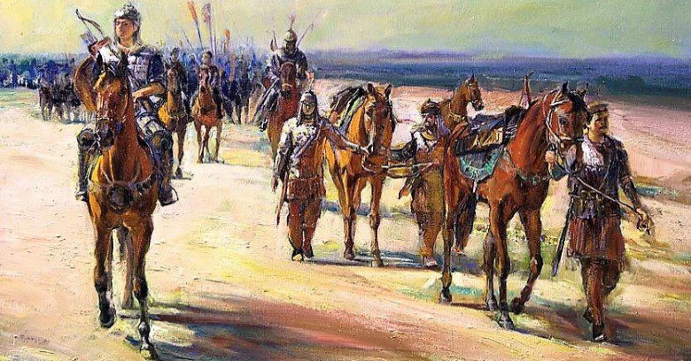 Bulgar horsemen
